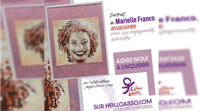 Culture Égalité : l'association lance une cagnotte pour acquérir un portrait de Marielle Franco