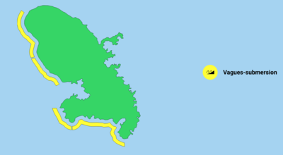 Forte houle : la vigilance jaune pour vagues-submersion étendue à toute la côte Caraïbe