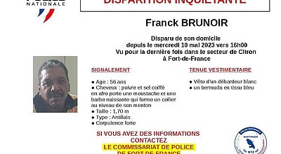 Avis de recherche : avez vous vu Franck Brunoir ? 