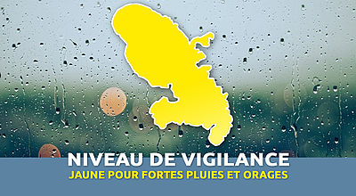 Fortes pluies et orages : la Martinique repasse en vigilance jaune