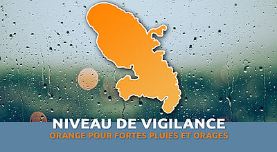 Pluies et orages : la Martinique maintenue en vigilance orange, la Guadeloupe en rouge