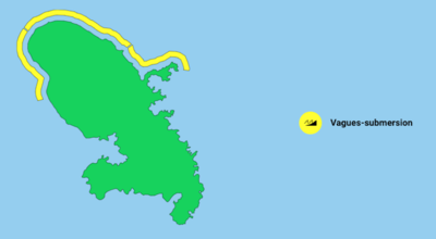 Ouragan Nigel : le littoral nord de la Martinique en vigilance jaune pour vagues-submersion
