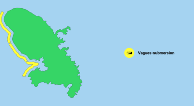 Vigilance jaune : nouvelle alerte à la houle sur la côte caraïbe