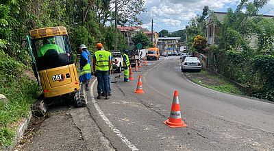 Route de Gondeau : circulation perturbée par une casse de canalisation 