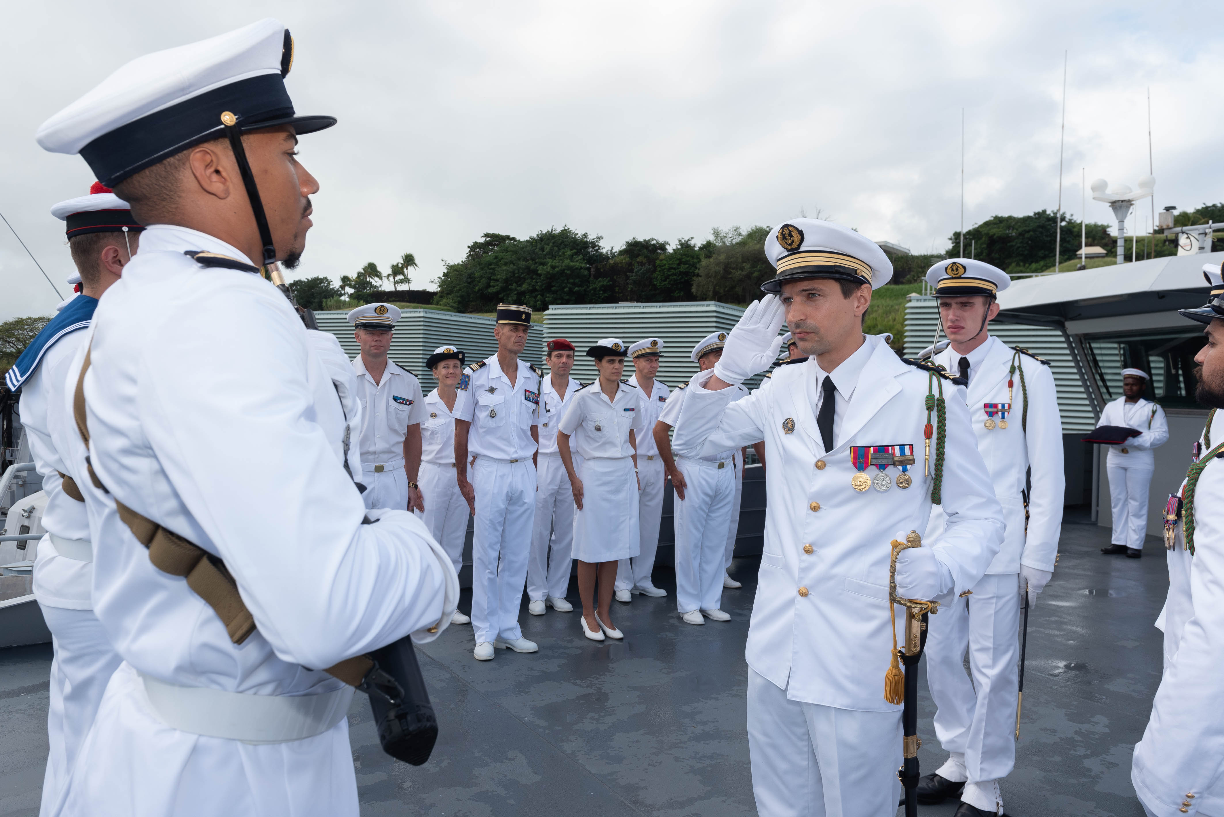 Forces Armées Aux Antilles : Le Navire La Combattante Change De Commandant