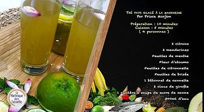 La Martinique dans l'Assiette - Thé pays glacé à la mandarine