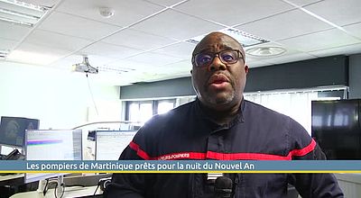 Les pompiers de Martinique prêts pour la nuit du Nouvel An