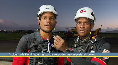 Accident à la Dominique : les quatre corps des martiniquais retrouvés