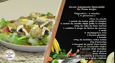 La Martinique dans l'assiette : salade gourmande équilibrée