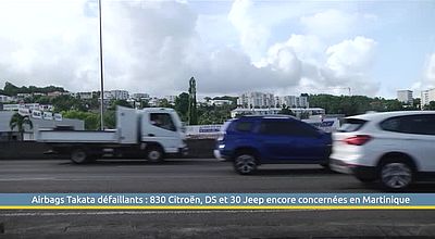 Airbags Takata défaillants : 830 Citroën, DS et 30 Jeep encore concernées en Martinique