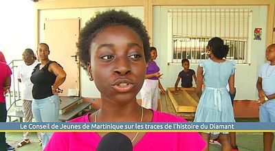 Le Conseil de Jeunes de Martinique sur les traces de l'histoire du Diamant