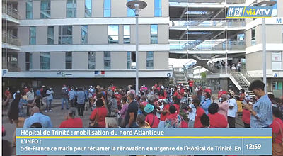 Hôpital de Trinité :  mobilisation du Nord-Atlantique