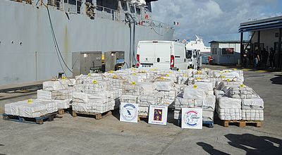 Narcotrafic : 10 tonnes de cocaïne, saisie record aux Antilles