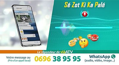 Sé Zot Ki Ka Palé, 0696 38 95 95 le répondeur de viàATV.SZKKP.