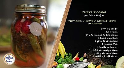 La Martinique dans l'Assiette - Pickles de gombos