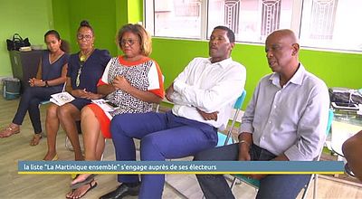 La liste "La Martinique Ensemble" s'engage auprès de ses électeurs
