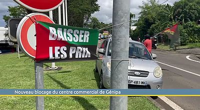 Nouveau blocage du centre commercil de Génipa