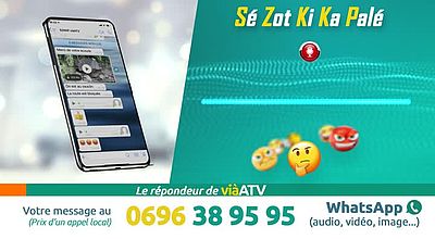 Sé Zot Ki Ka Palé, 0696 38 95 95 le répondeur de viàATV.SZKKP.