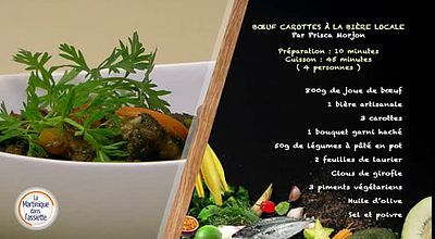 La Martinique dans l'assiette : boeuf carottes à la bière locale
