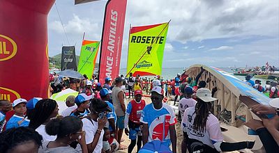 Tour des yoles : l'équipage de Diany Rémy remporte la quatrième étape