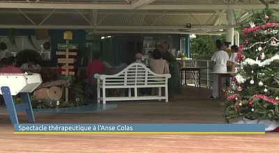 Un spectacle thérapeutique à la clinique de l’Anse Colas