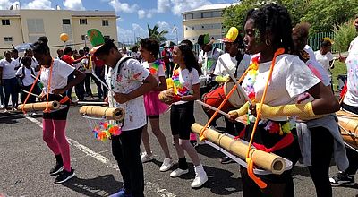 Vaval K'fé : les collégiens du marin forment un groupe de carnaval