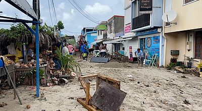 Béryl : l'ouragan frappe le sud de l'île
