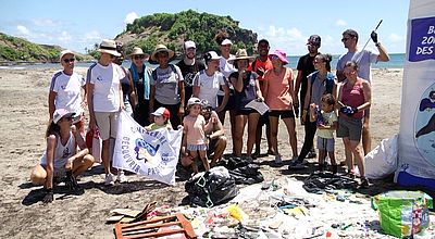 Sainte-Marie : l'association Coco An Dlo libère la plage de ses déchets