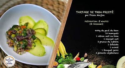La Martinique dans l'assiette: Tartare de thon fruité