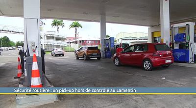 Sécurité routière : un pick-up hors de contrôle au Lamentin