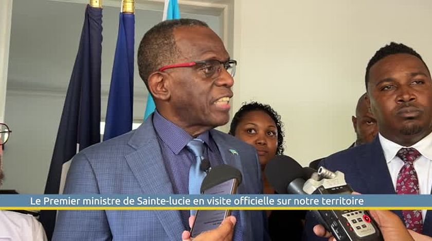 Le Premier ministre de Sainte-lucie en visite officielle sur notre territoire