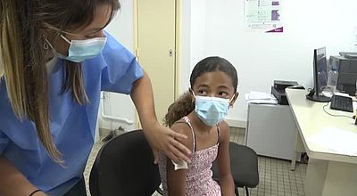 Vaccination des enfants : premières injections au Marin