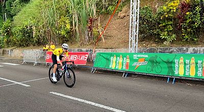 Maxence Detre solide maillot jaune