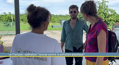 Le François : opération "course contre la pollution plastique"