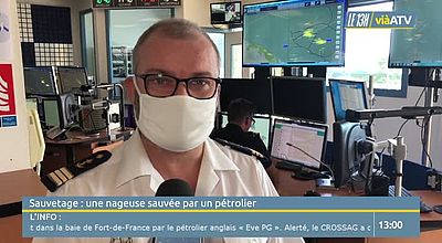 Sauvetage : une nageuse sauvée par un pétrolier
