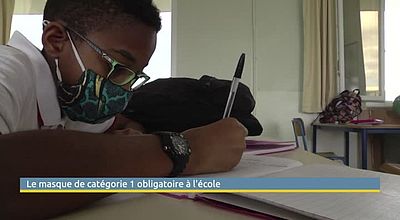 Le masque de catégorie 1 obligatoire à l'école