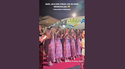 Miss France 2024 : les 30 candidates sont arrivées en Guyane