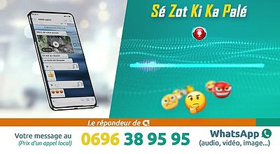 Sé Zot Ki Ka Palé, 0696 38 95 95 le répondeur de viàATV.SZKKP.