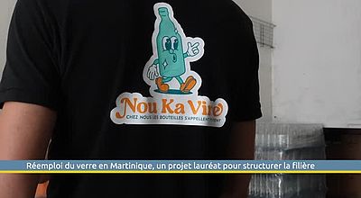 Réemploi du verre en Martinique, un projet lauréat pour structurer la filière