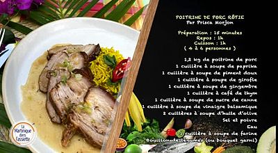 La Martinique dans l'Assiette - Poitrine de porc rôtie