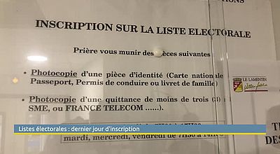 Listes électorales : dernier jour pour s'inscrire !