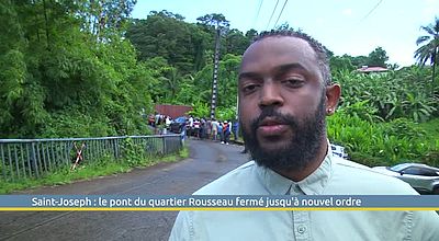 Saint-Joseph : le pont du quartier Rousseau fermé jusqu'à nouvel ordre