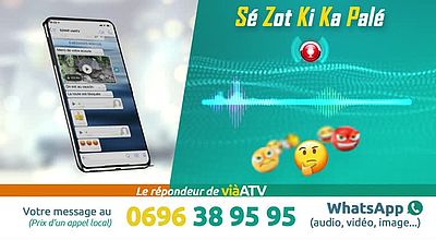 Sé Zot Ki Ka Palé, 0696 38 95 95 le répondeur de viàATV.SZKKP.