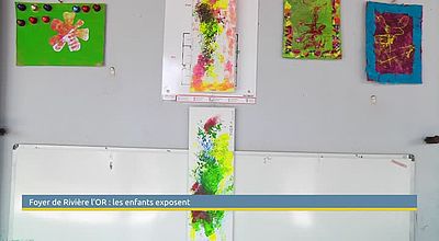 Les apprentis artistes du Foyer Territorial de Rivière L’Or exposent