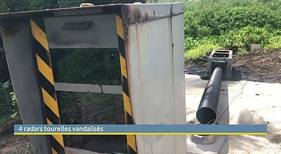 4 radars tourelles vandalisés