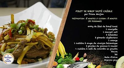 La Martinique dans l'assiette : Filet de bœuf sauté créole