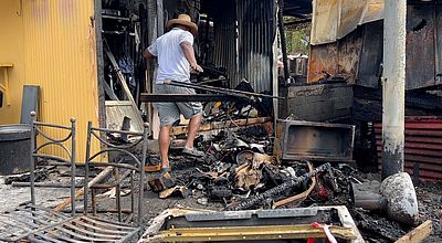 Un incendie détruit plusieurs cabanons de pêche à Bo Kannal