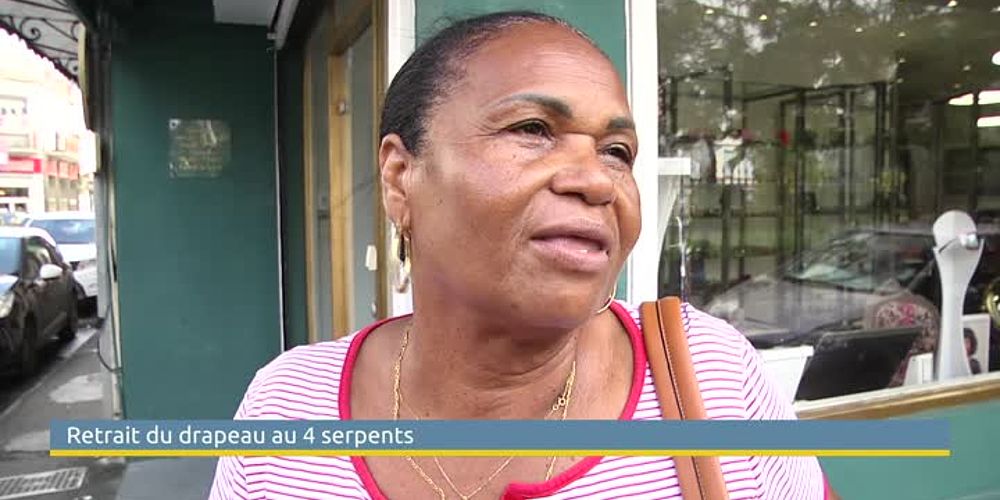 Martinique : Emmanuel Macron veut faire disparaître le drapeau aux  serpents