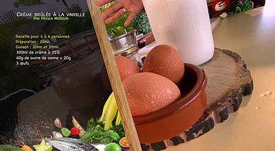 La Martinique dans l'assiette - Crème brulée à la vanille