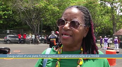 video | Inauguration d'une plate-forme sportive intergénérationnelle à La Trinité